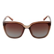 Okulary przeciwsłoneczne damskie z polaryzacją brązowe kocie oczy - PZ-922-15 - obrazek 2