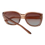 Okulary przeciwsłoneczne damskie z polaryzacją brązowe kocie oczy - PZ-922-15 - obrazek 4