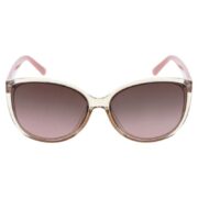 Okulary przeciwsłoneczne damskie z polaryzacją brązowe kocie oczy