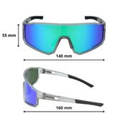 Okulary rowerowe do biegania przeciwsłoneczne polaryzacyjne sportowe - PZ-466-11 - obrazek 4