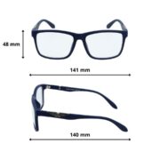 Okulary do komputera z filtrem światła niebieskiego zerówki męskie - PZ-1101K-10M - obrazek 4