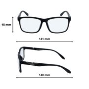 Okulary do komputera z filtrem światła niebieskiego zerówki męskie - PZ-1101K-1M - obrazek 4