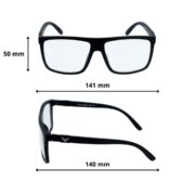 Okulary do komputera z filtrem światła niebieskiego zerówki męskie - PZ-1104K-1M - obrazek 4