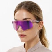 Okulary rowerowe fotochromowe przeciwsłoneczne sportowe różowe - SP323-TP - obrazek 2