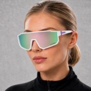 Okulary rowerowe do biegania przeciwsłoneczne polaryzacyjne sportowe - PZ-468-6 - obrazek 2