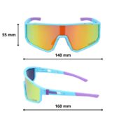 Okulary rowerowe do biegania przeciwsłoneczne polaryzacyjne sportowe - PZ-466-6 - obrazek 4