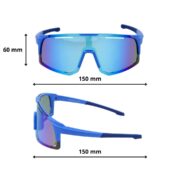 Okulary rowerowe do biegania przeciwsłoneczne polaryzacyjne sportowe - PZ-471-10 - obrazek 4