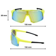 Okulary rowerowe do biegania przeciwsłoneczne polaryzacyjne sportowe - PZ-471-12 - obrazek 4