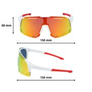 Okulary rowerowe do biegania przeciwsłoneczne polaryzacyjne sportowe - PZ-471-8 - obrazek 4