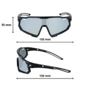 Okulary rowerowe do biegania przeciwsłoneczne polaryzacyjne sportowe - PZ-474-4 - obrazek 4