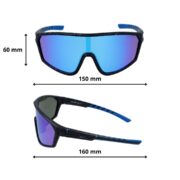 Okulary rowerowe do biegania przeciwsłoneczne polaryzacyjne sportowe - PZ-477-10 - obrazek 4