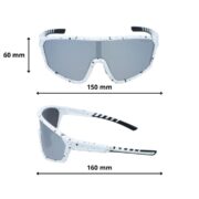 Okulary rowerowe do biegania przeciwsłoneczne polaryzacyjne sportowe - PZ-477-4 - obrazek 4