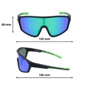 Okulary rowerowe do biegania przeciwsłoneczne polaryzacyjne sportowe - PZ-476-11 - obrazek 4