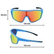 Okulary rowerowe do biegania przeciwsłoneczne polaryzacyjne sportowe - PZ-477-8 - obrazek 4