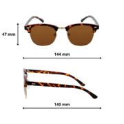 Okulary przeciwsłoneczne z polaryzacją brązowe lenonki - PZ 129-13 - obrazek 5