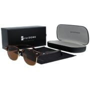 Okulary przeciwsłoneczne z polaryzacją brązowe lenonki - PZ 129-13 - obrazek 4