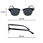 Okulary przeciwsłoneczne z polaryzacją czarne lenonki - PZ 129-1 - obrazek 5