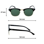 Okulary przeciwsłoneczne z polaryzacją zielone lenonki - PZ 129-11 - obrazek 5