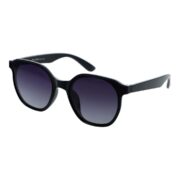 Okulary przeciwsłoneczne damskie z polaryzacją czarne nerdy - PZ 1012-1