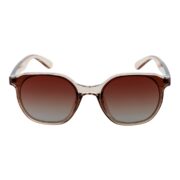 Okulary przeciwsłoneczne damskie z polaryzacją brązowe nerdy - PZ 1012-15 - obrazek 2