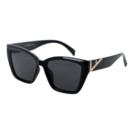 Okulary przeciwsłoneczne damskie z polaryzacją kocie czarne - PZ 1046-1