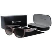 Okulary przeciwsłoneczne damskie z polaryzacją kocie brązowe - PZ 1049-15 - obrazek 3