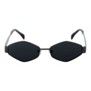 Okulary przeciwsłoneczne damskie z polaryzacją czarne retro vintage - PZ 127-3 - obrazek 2