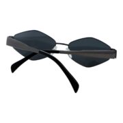 Okulary przeciwsłoneczne damskie z polaryzacją czarne retro vintage - PZ 127-3 - obrazek 3