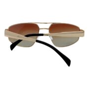 Okulary przeciwsłoneczne damskie z polaryzacją brązowe retro vintage - PZ 128-2 - obrazek 3