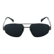 Okulary przeciwsłoneczne damskie z polaryzacją czarne retro vintage - PZ 128-3 - obrazek 2