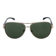 Okulary przeciwsłoneczne męskie z polaryzacją zielone pilotki - PZ 52-11 - obrazek 2