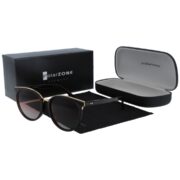 Okulary przeciwsłoneczne damskie z polaryzacją brązowe lenonki - PZ-727-2 - obrazek 3