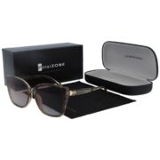 Okulary przeciwsłoneczne damskie z polaryzacją kocie brązowe - PZ 861-15 - obrazek 3