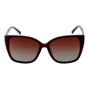 Okulary przeciwsłoneczne damskie z polaryzacją kocie brązowe - PZ 861-2 - obrazek 2