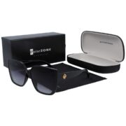 Okulary przeciwsłoneczne damskie z polaryzacją kocie czarne - PZ 926-1 - obrazek 3