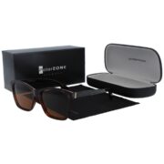 Okulary przeciwsłoneczne damskie z polaryzacją brązowe nerdy - PZ 943-13 - obrazek 3