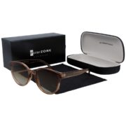 Okulary przeciwsłoneczne damskie z polaryzacją brązowe lenonki - PZ 950-15 - obrazek 3