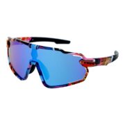 Okulary rowerowe sportowe przeciwsłoneczne z polaryzacją dla dzieci niebieskie lustrzane - PZ 500S-10