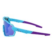 Okulary rowerowe sportowe przeciwsłoneczne z polaryzacją dla dzieci niebieskie lustrzane - PZ 501S-10 - obrazek 4
