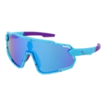 Okulary rowerowe sportowe przeciwsłoneczne z polaryzacją dla dzieci niebieskie lustrzane - PZ 501S-10