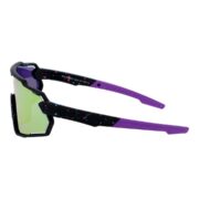 Okulary rowerowe sportowe przeciwsłoneczne z polaryzacją dla dzieci fioletowe lustrzane - PZ 501S-7 - obrazek 4