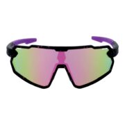 Okulary rowerowe sportowe przeciwsłoneczne z polaryzacją dla dzieci fioletowe lustrzane - PZ 501S-7 - obrazek 2