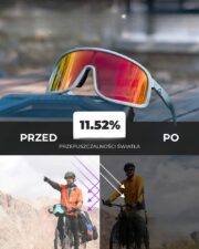 Okulary rowerowe do biegania przeciwsłoneczne polaryzacyjne sportowe czerwone - SP350-GY - obrazek 3