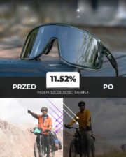 Okulary rowerowe do biegania przeciwsłoneczne polaryzacyjne sportowe srebrne - SP350-BDG - obrazek 3