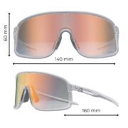 Okulary rowerowe do biegania fotochromowe przeciwsłoneczne sportowe złote - SP350-TG - obrazek 2