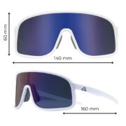 Okulary rowerowe do biegania przeciwsłoneczne polaryzacyjne sportowe fioletowe - SP350-BW - obrazek 2