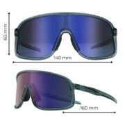 Okulary rowerowe do biegania przeciwsłoneczne polaryzacyjne sportowe fioletowe - SP350-DGP - obrazek 2