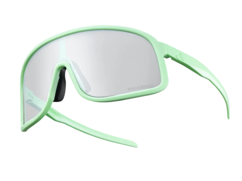 Okulary rowerowe do biegania fotochromowe przeciwsłoneczne sportowe srebrne - SP350-GR