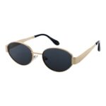 Okulary przeciwsłoneczne damskie czarne retro vintage - CT 214-16