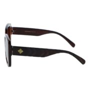 Okulary przeciwsłoneczne damskie z polaryzacją brązowe muchy - PZ 1040-2 - obrazek 5